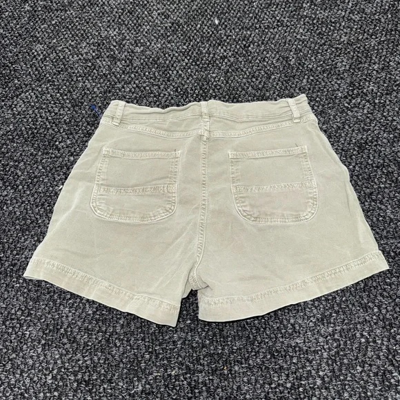 Marine Layer Utility Shorts Womens Size 6 Green Canvas Workwear Patch Pocket - Picture 2 of 4